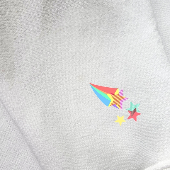 Bonnie Evans Vtg Fleece Lined Button Down Embroidered Roses Ivory Sweatshirt - Picture 10 of 10